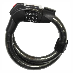 Kryptonite Kabelschloss Kryptoflex 2080 80cm Combo Gepanzert Schwarz
