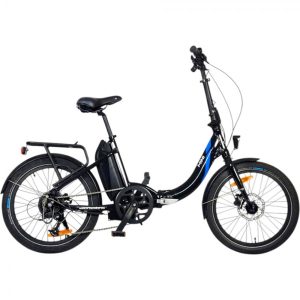 E-Bike Faltrad / Klapprad UrbanBiker Mini Faltrad Bafang 540 Wh 7-Gang 20 Zoll in Schwarz