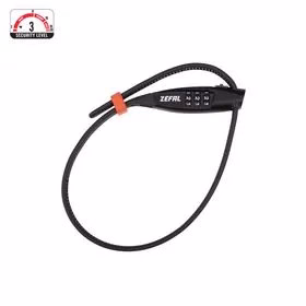 Kabelschloss Zefal K-Traz Zip3 45cm Kombination Schwarz – Bild 3